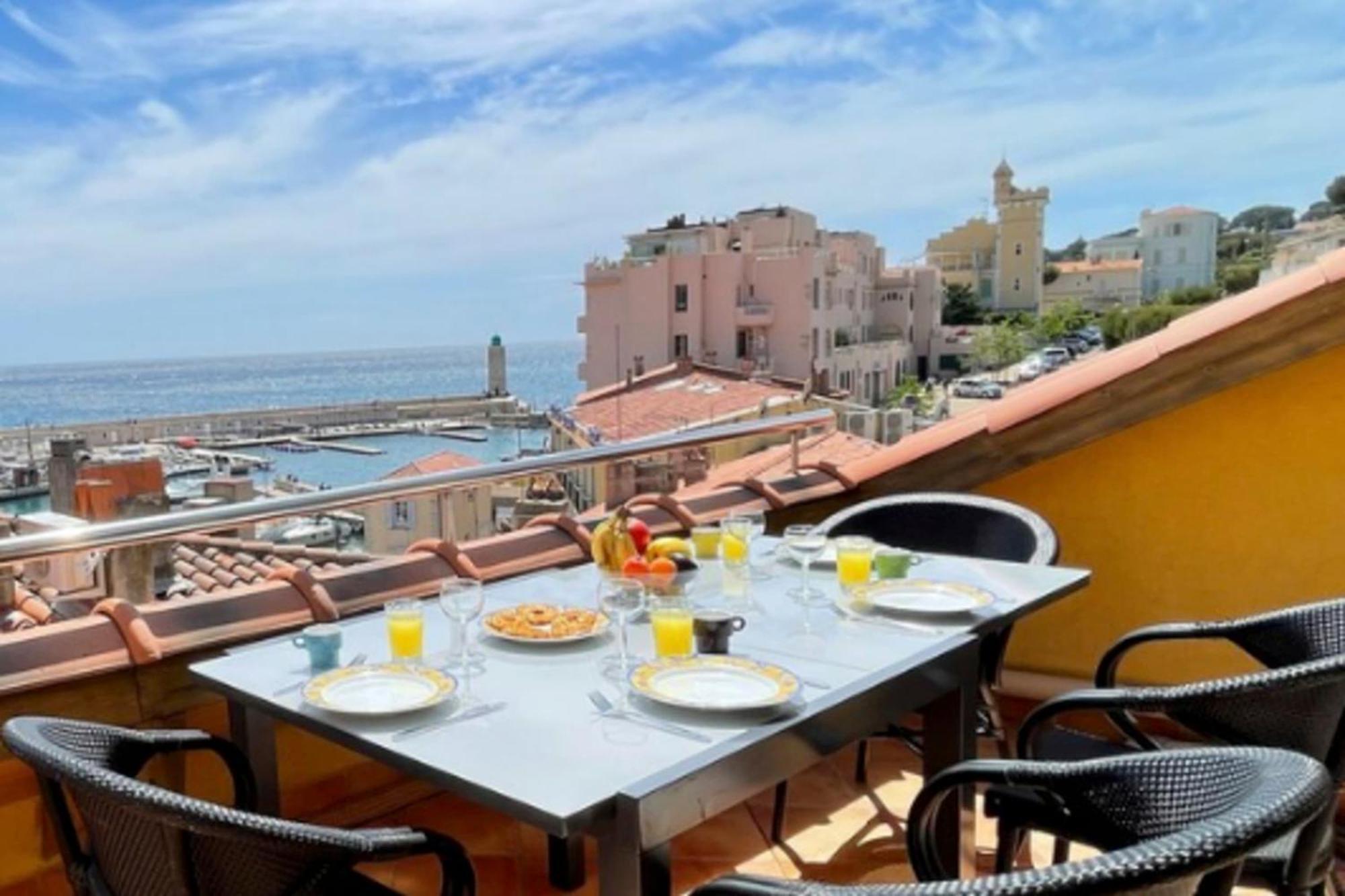 La Perle De Cassis - Terrace With Sea View Lejlighed Eksteriør billede